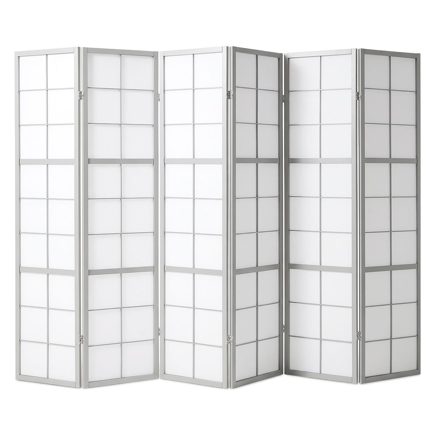 Homestyle4u Paravent Grau 264x179x2 cm