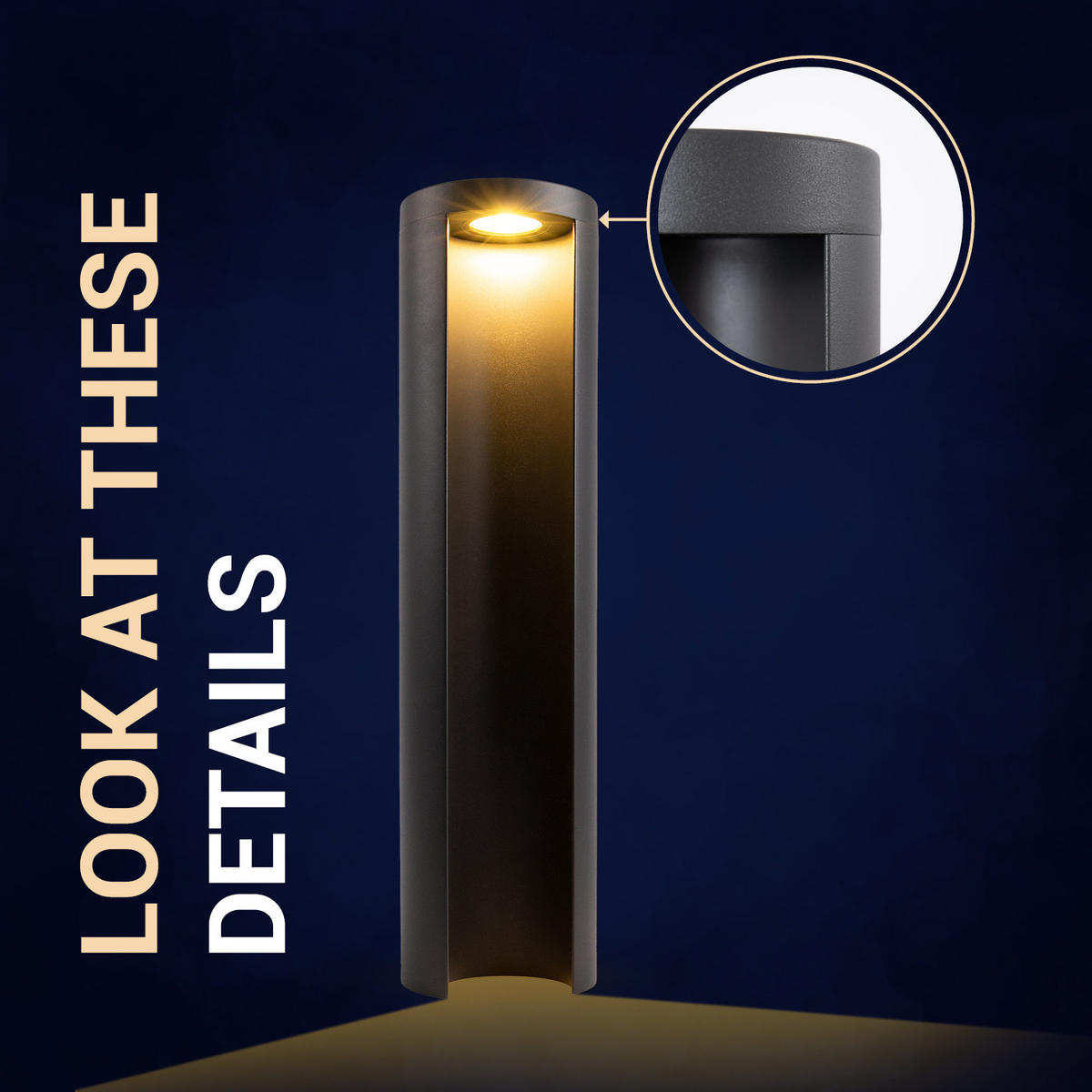 AUSSENLEUCHTE Cecilia 45 - Anthrazit, Metall (12/12/45cm) - Paco Home