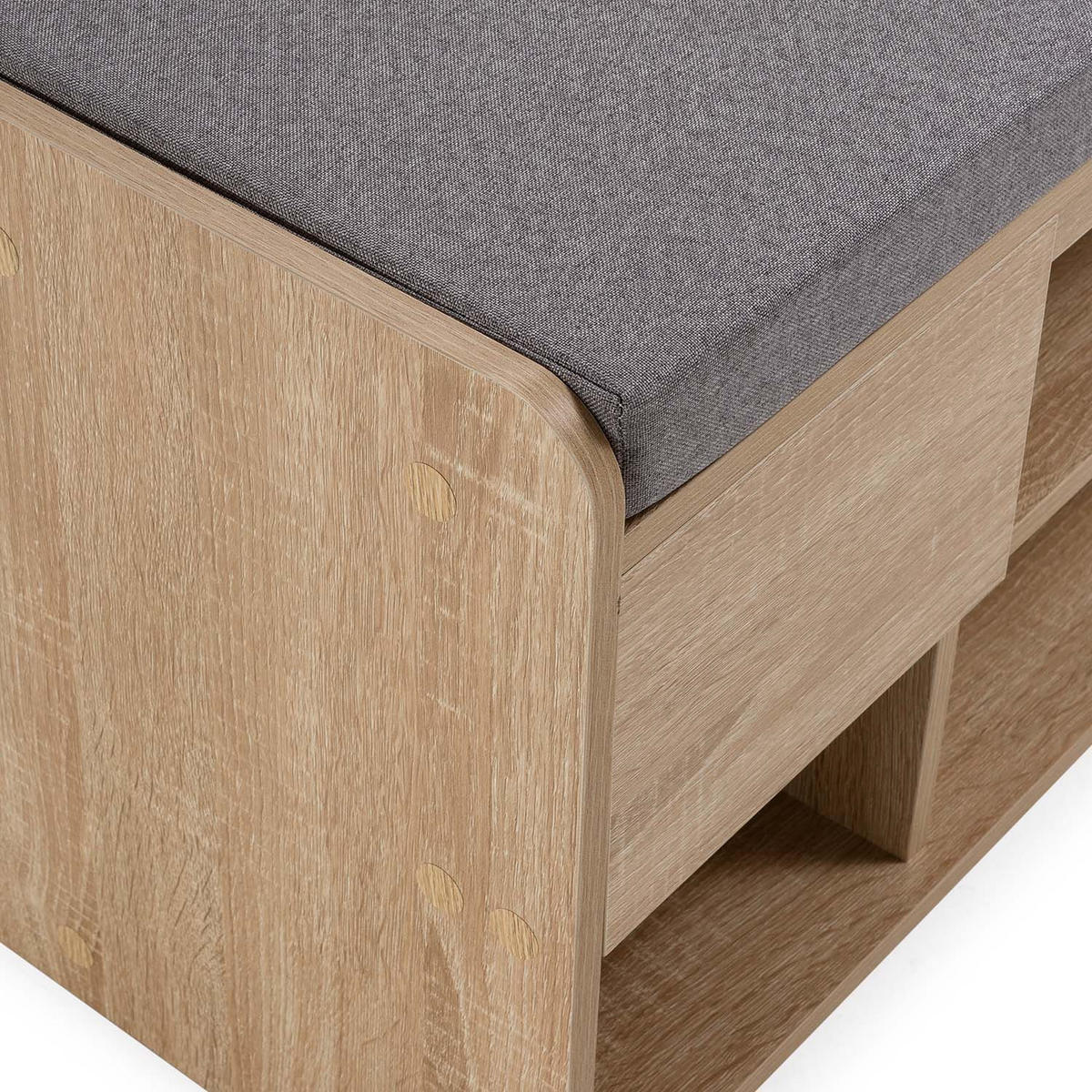 SCHUHBANK Gabriel Eichenfarbe - Honigeiche, Holzwerkstoff (103/46/32cm) - VS Venta-stock
