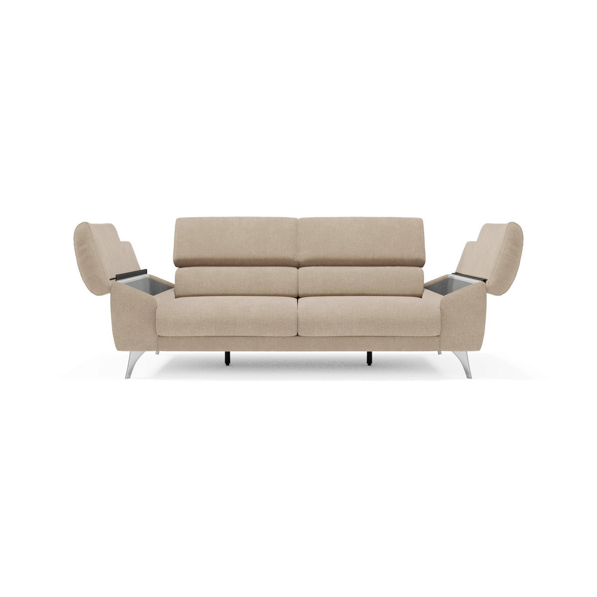 LINEARSOFA Donatello - Beige, Metall (183/76/102cm) - Divani.store