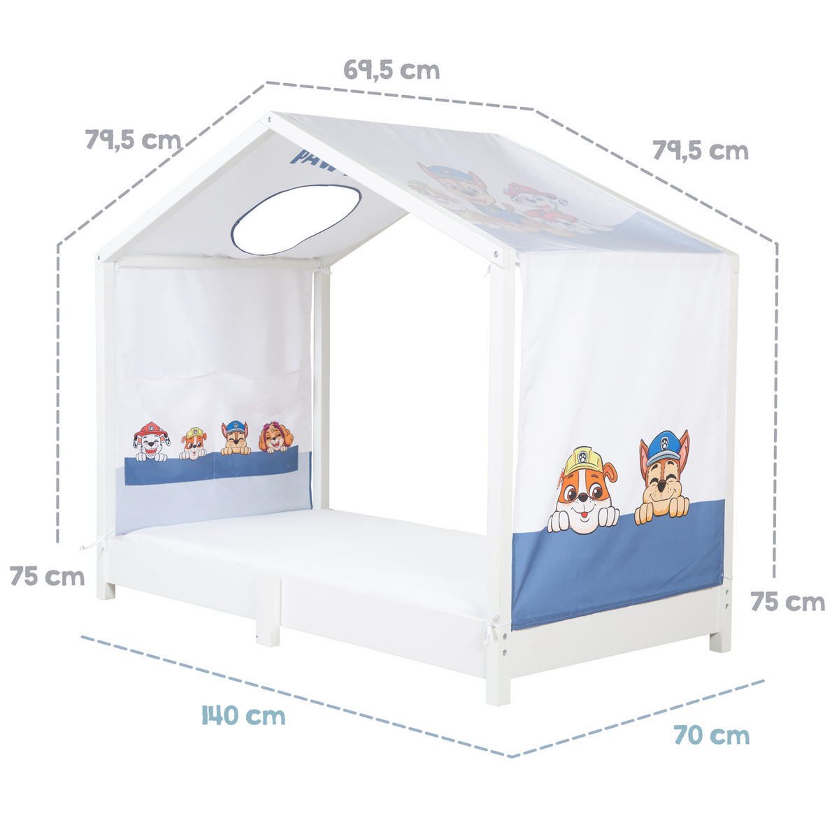 HAUSBETTBEZUG 70 x 140 cm Paw Patrol - Multicolor, Kunststoff/Textil (70/140cm) - Roba