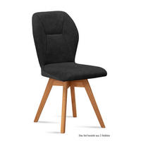 ESSZIMMERSTUHL drehbar (2er-Set) Draga 51x92x60 Eiche geölt/Anthrazit - Eichefarben/Anthrazit, Kunststoff (60/92/51cm) - 58aufmkessel