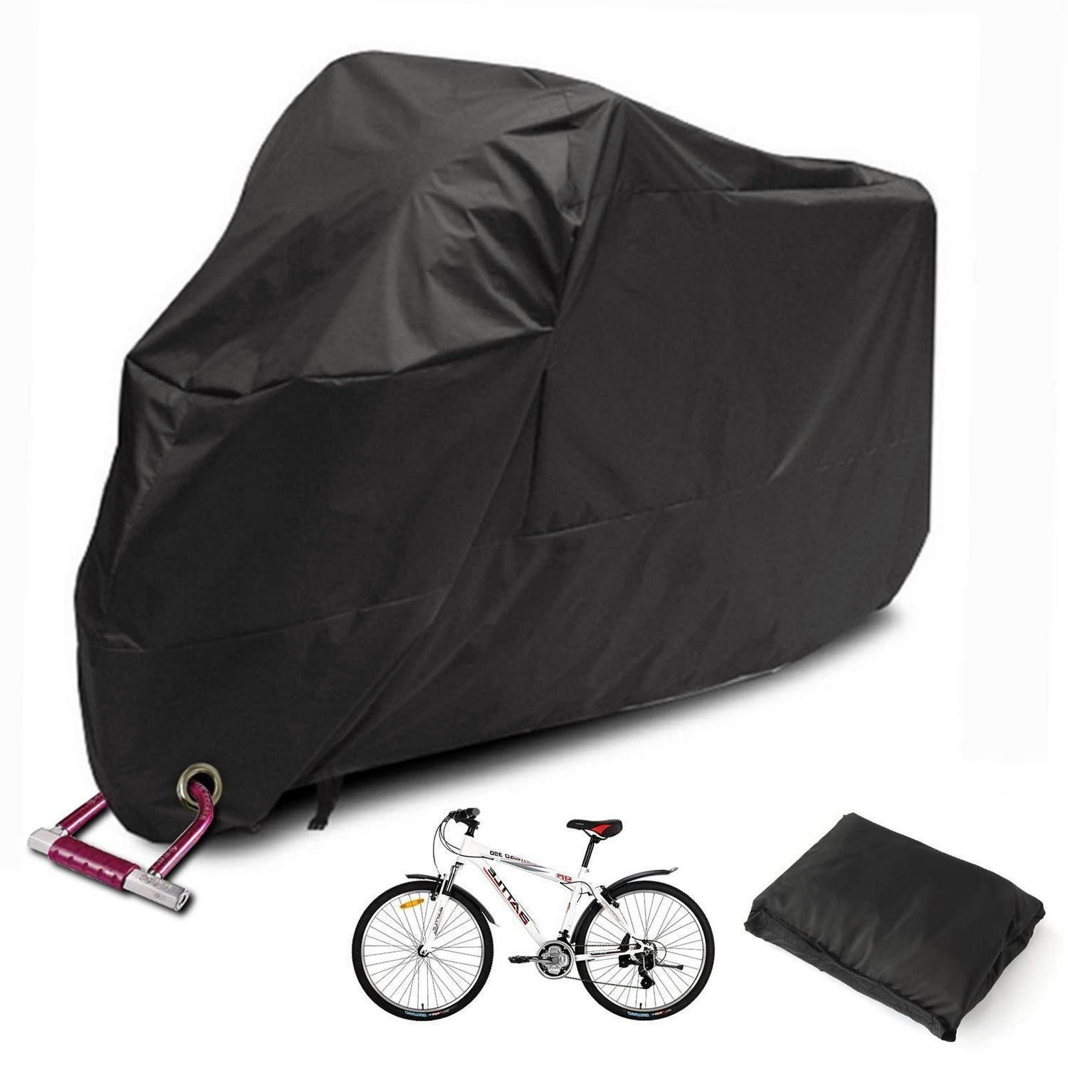 FAHRRADABDECKUNG Wasserdicht 200 x 70 x 110 cm Schwarz - Schwarz, Textil (70/110/200cm)