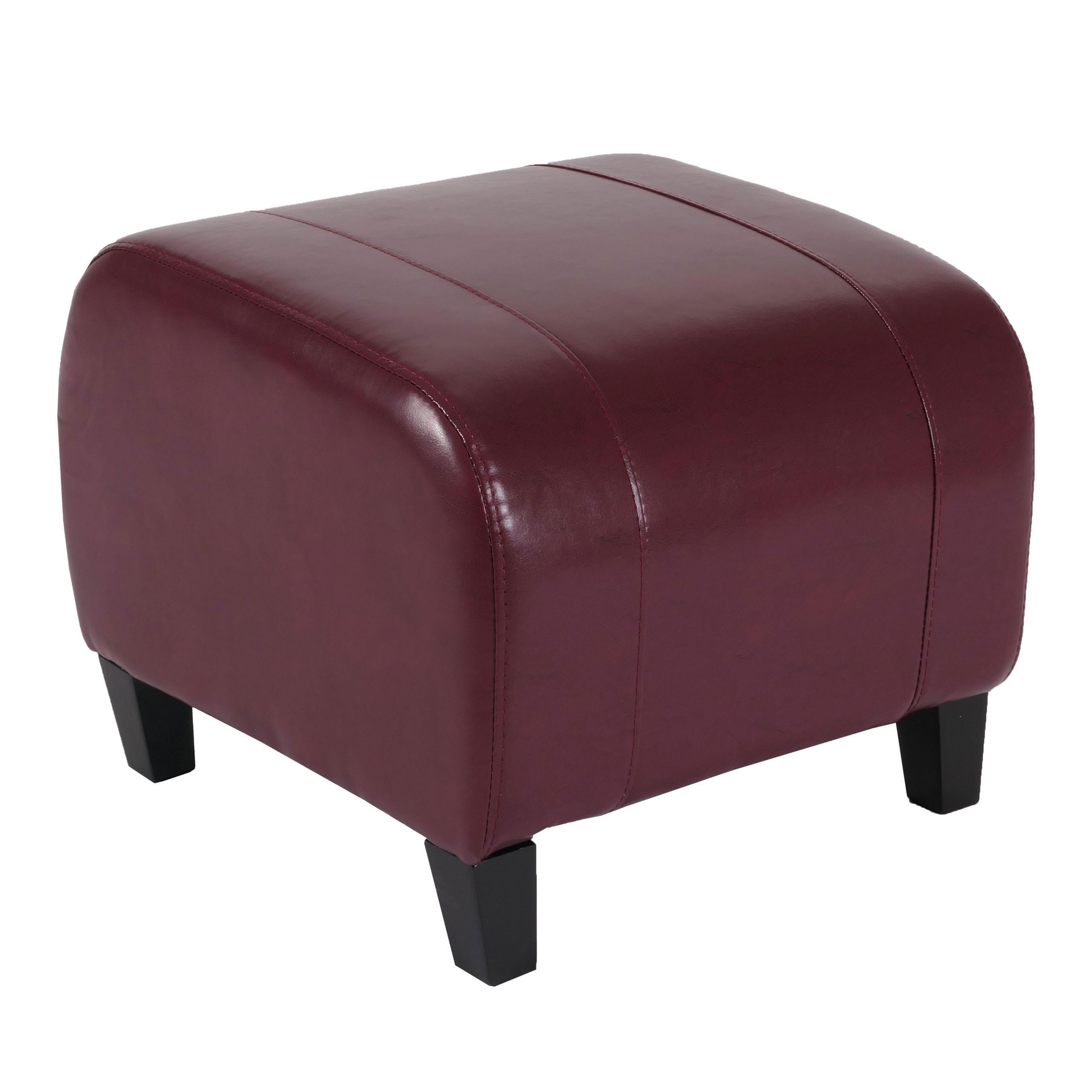 SITZHOCKER Braun - Braun, Leder (45/37/47cm) - MCW