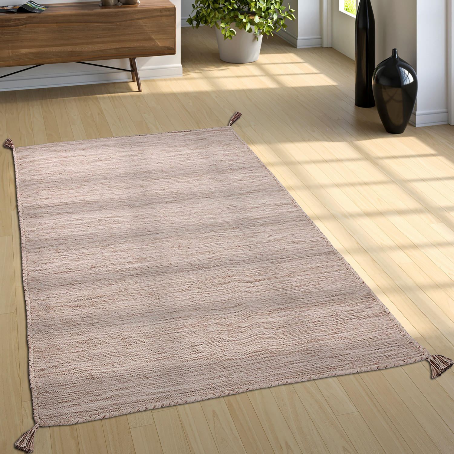 HOCHFLORTEPPICH 120/170 cm Kilim 210 - Beige, Textil (120/170cm) - Paco Home