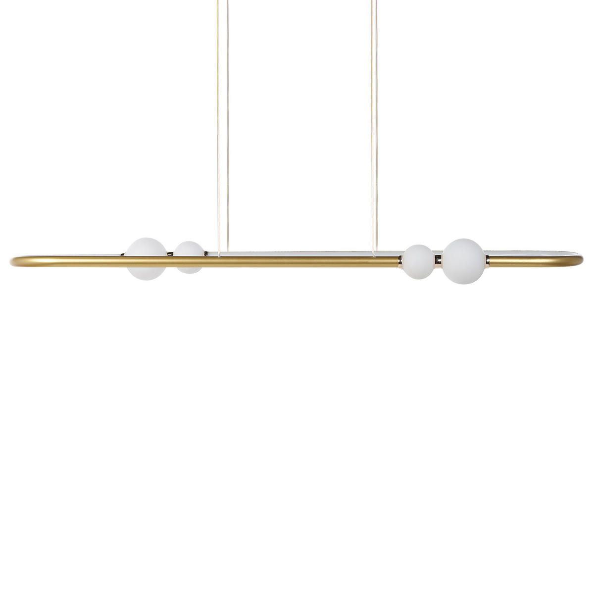 HÄNGELAMPE Feale 22/105/160 cm - Goldfarben, Metall (22/105/160cm) - Beliani
