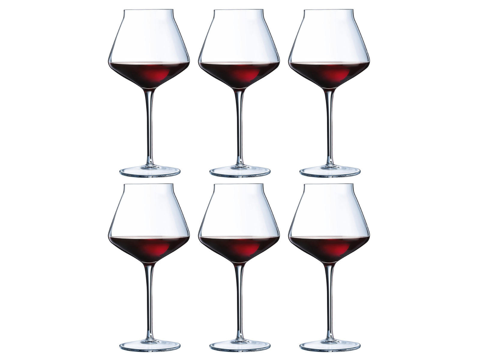 ROTWEINGLAS Rotweingläser Reveal Up 450 ml - 6 Stücke - Transparent, Glas (0.45L)