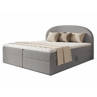 BOXBETT Cloud - 160x200 -grau (Coral 75) - Schwarz/Grau, Holz/Holzwerkstoff (160/200cm) - Sofnet