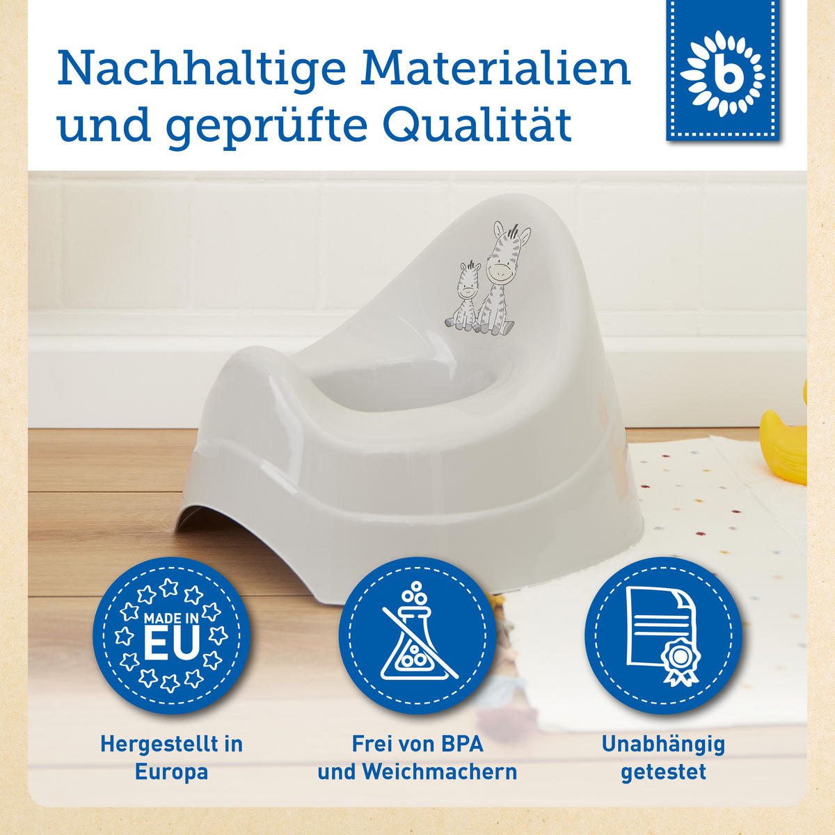 TÖPFCHEN mit Musik grau - Grau, Kunststoff (28/28cm) - Bieco Spielwaren