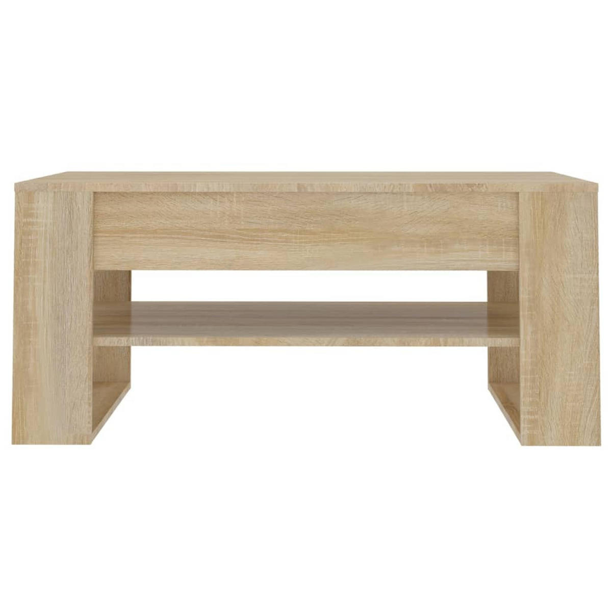 COUCHTISCH Sonoma-Eiche 102x55x45 cm Holzwerkstoff - Braun, Holzwerkstoff (102/55/45cm) - furnicato