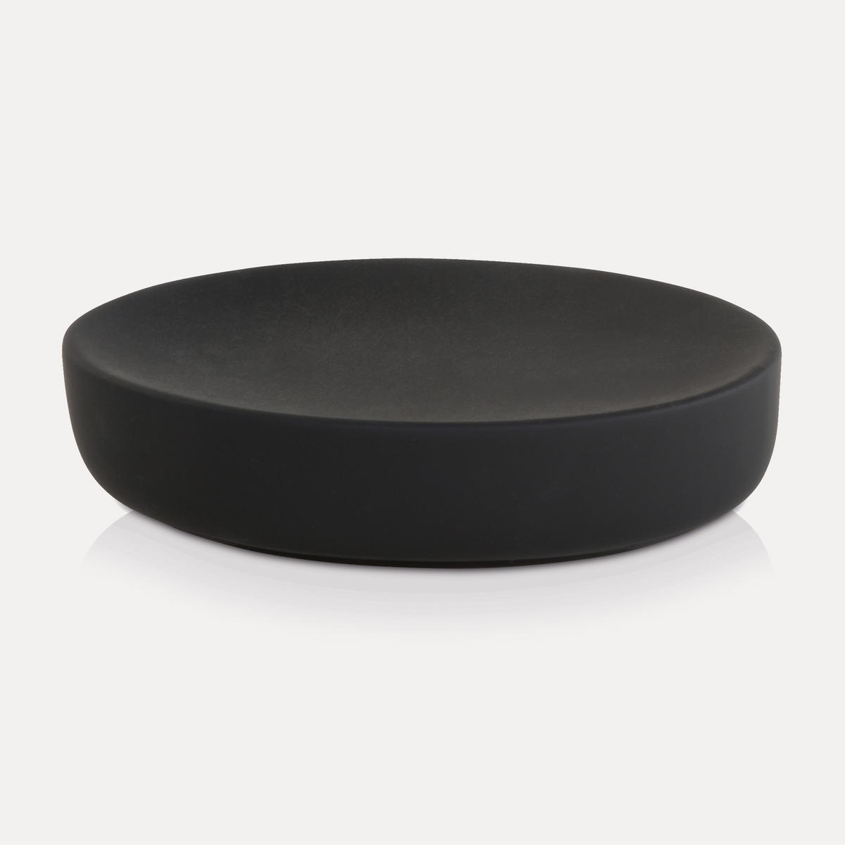 SEIFENSCHALE BLACK VELVET - Schwarz, Keramik (8.5/2.5/13cm) - MÖVE