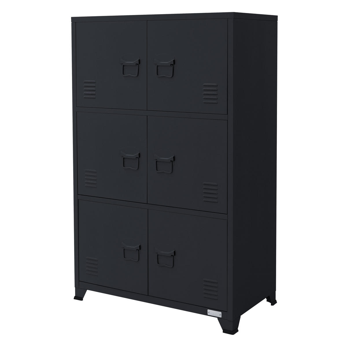AKTENSCHRANK - Anthrazit, Metall (40/120/75cm) - ML-DESIGN