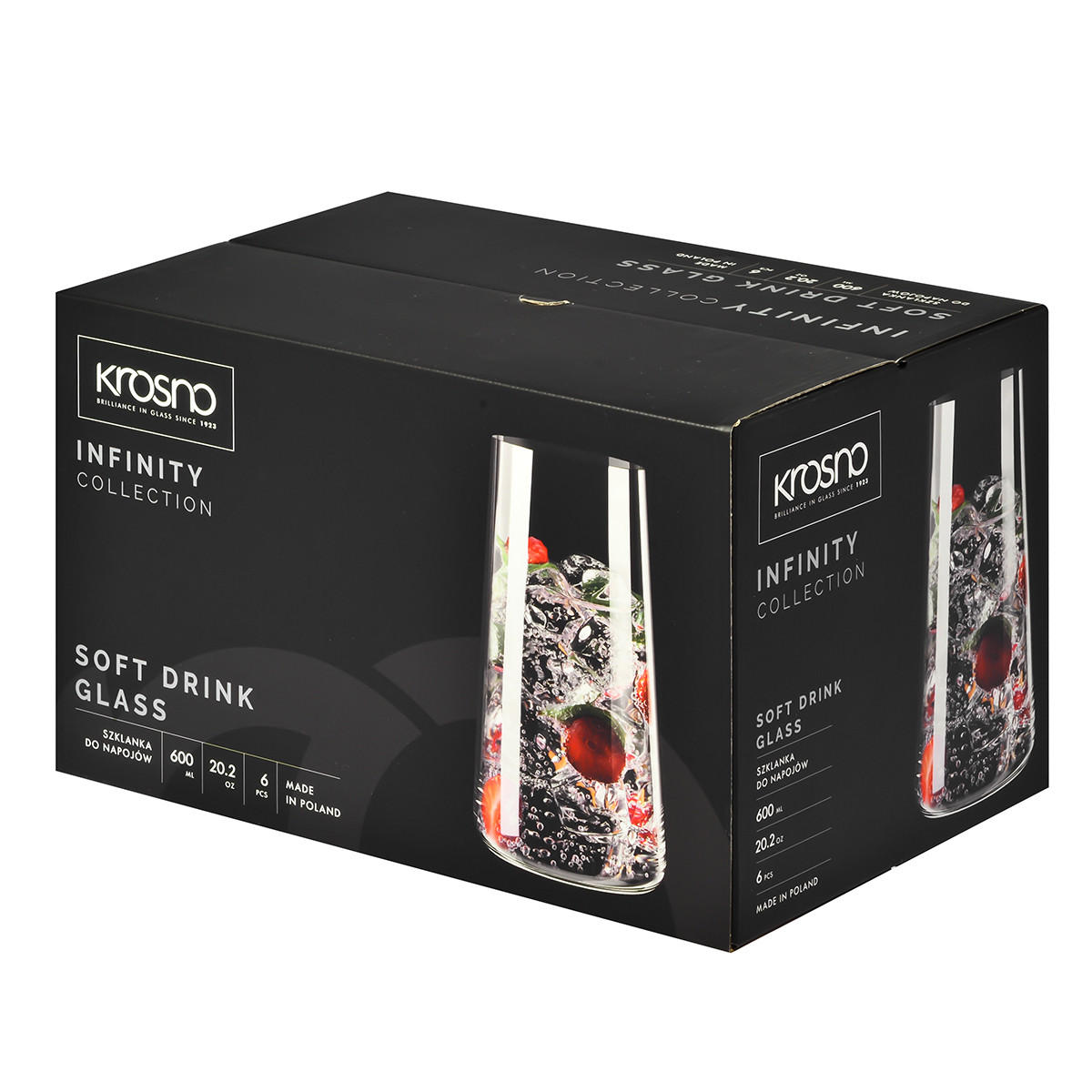 LONGDRINKGLÄSER, 6er-Set, 700 ml - Transparent, Glas (0.6L) - Krosno Glass