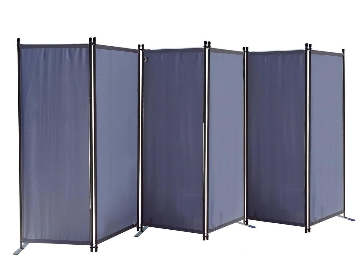PARAVENT 6-tlg. 340x165 cm Grau - Grau, Metall (340/165cm) - QUICK STAR