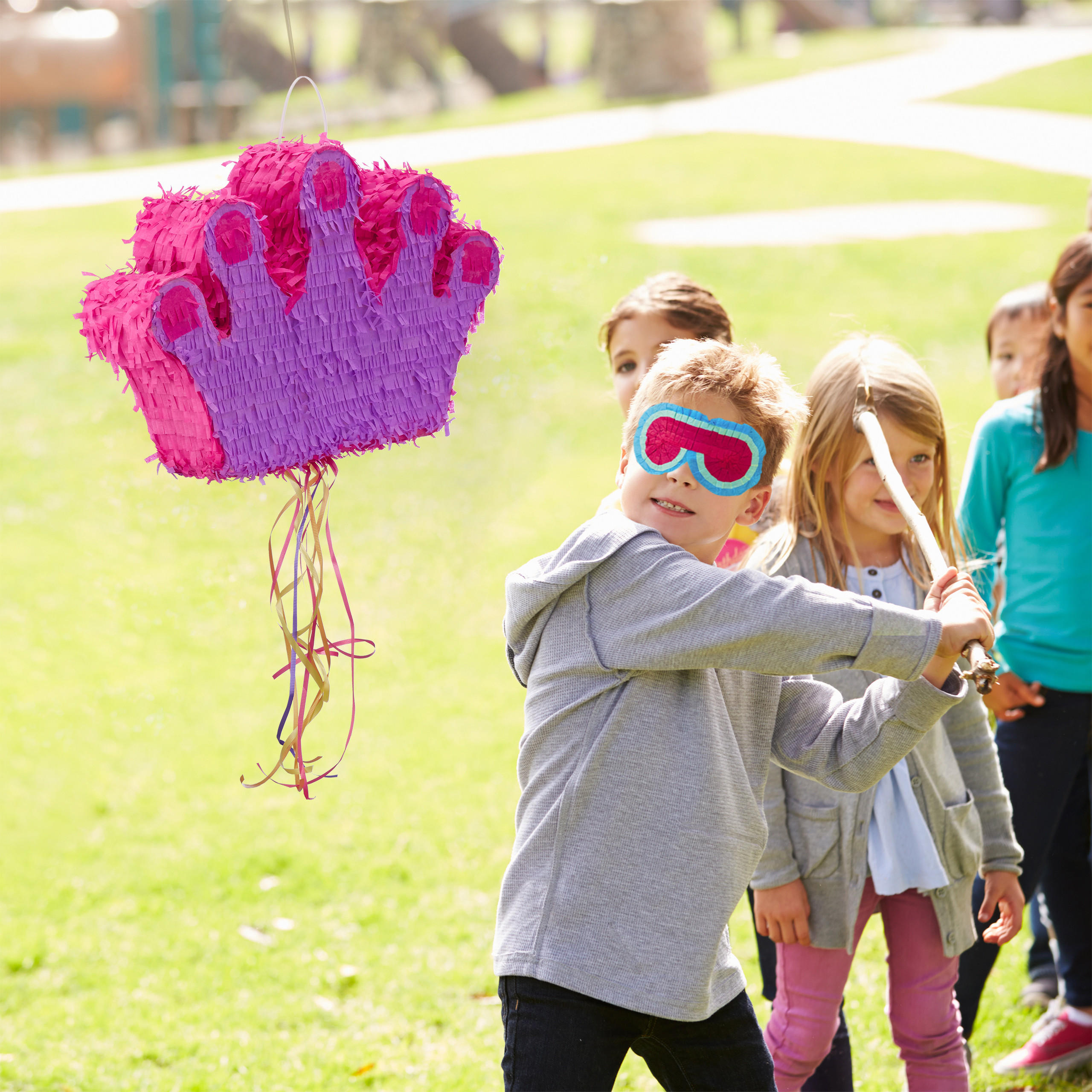 PINATA Krone - Multicolor, Papier (49/31/10cm) - Relaxdays