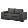 SCHLAFSOFA mit XL Armlehne - Grau, Textil (196/90/90cm) - home24