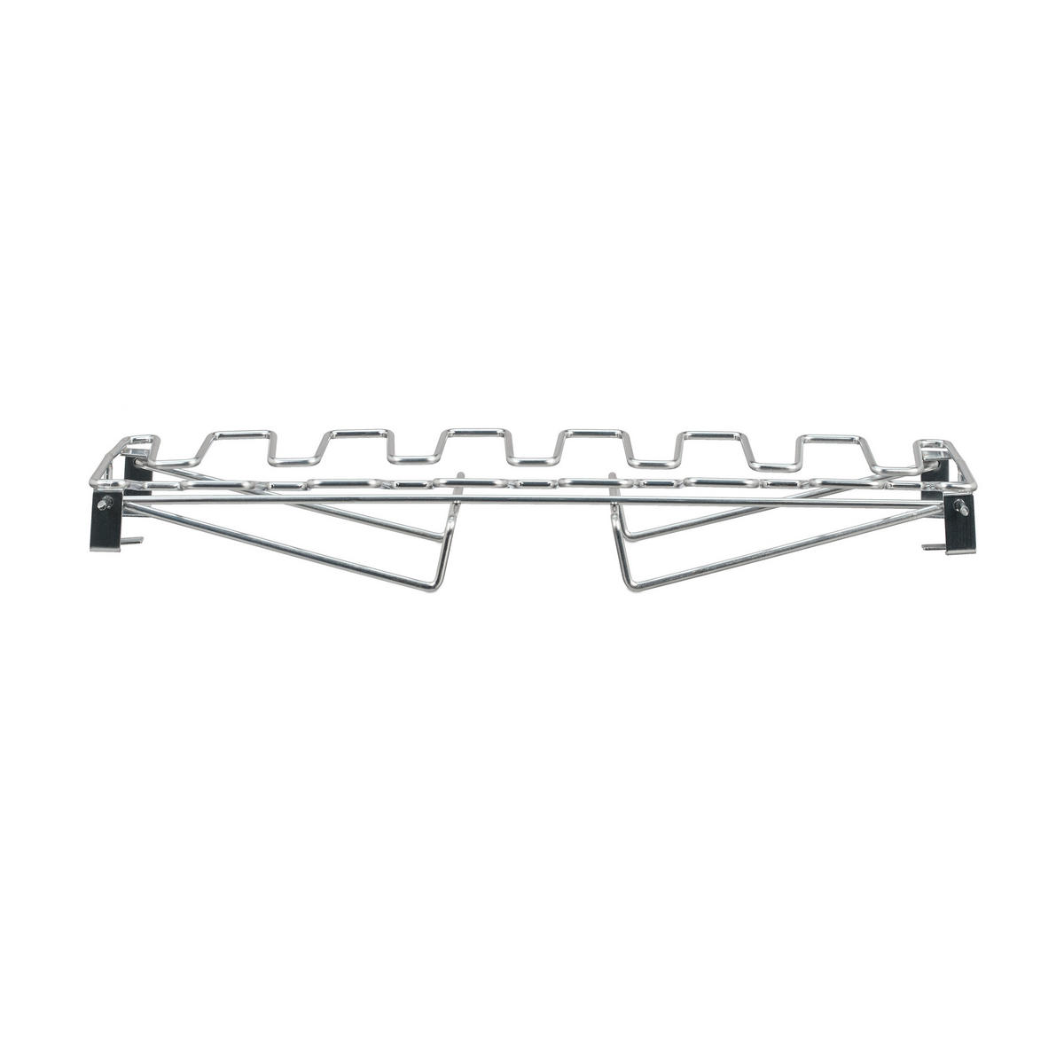 2XHÄHNCHENSCHENKELHALTER - Silberfarben, Metall (34.5/14.5/11.5cm) - Relaxdays