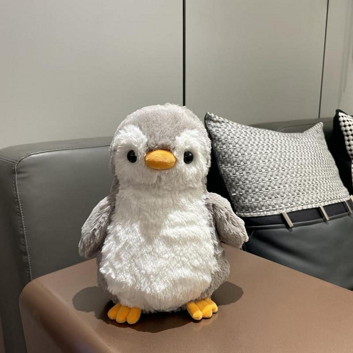 STOFFTIER Pinguin 21 cm Grau - Grau, Textil (25/25cm)