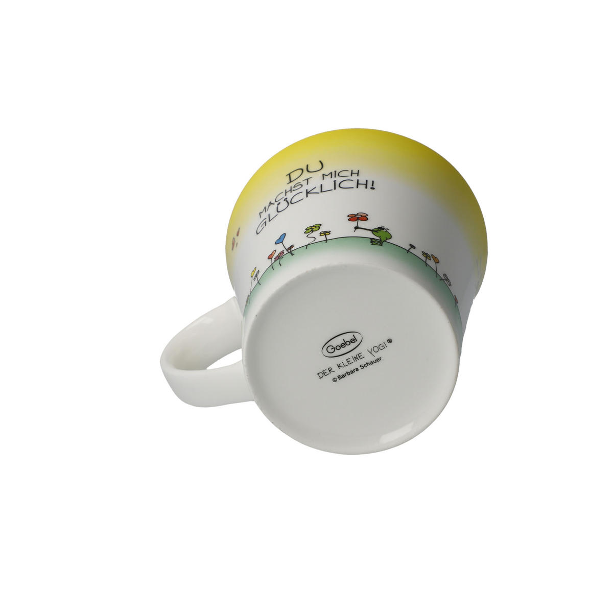 TEETASSE Der kleine Yogi Glücklich, Fine Bone China, Bunt, 350 ml - Multicolor, Keramik (0.35L) - Goebel