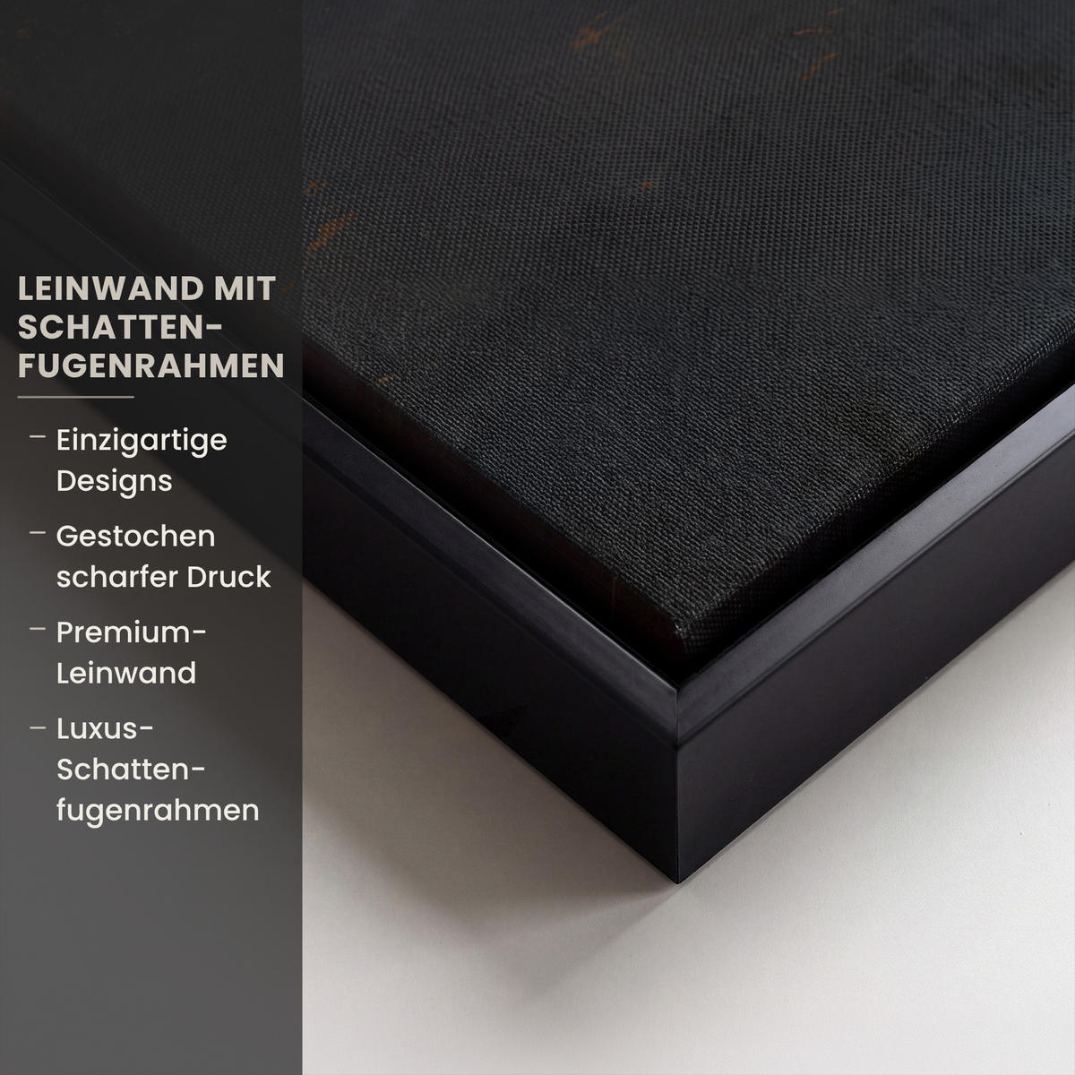 LEINWAND Bilder mit Rahmen - Goldene Reflexion auf dem Wasser - 40x60 - Anthrazit, Textil (40/60cm) - MuchoWow