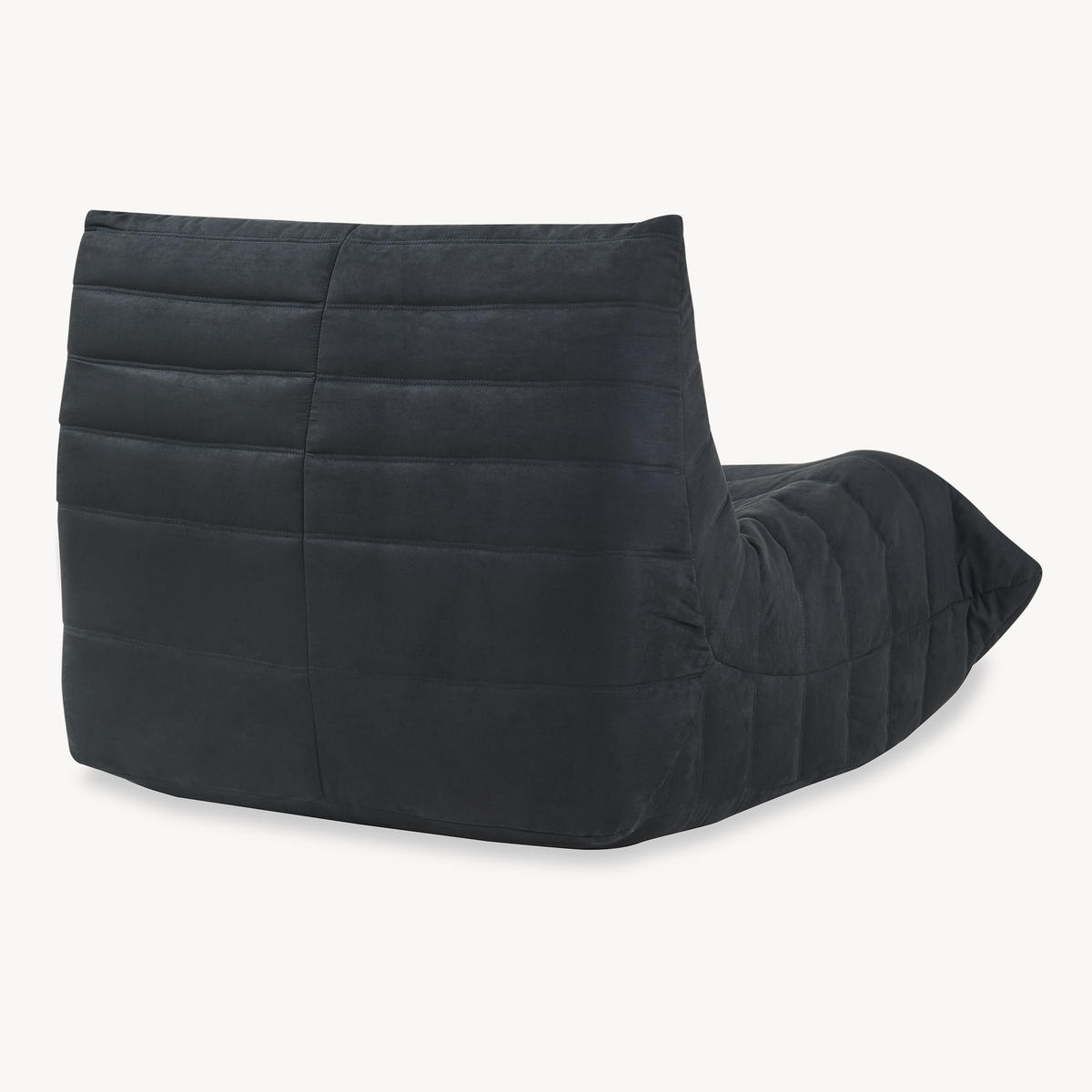 BODENSESSEL Kodsø - Schwarz, Textil (90/75/100cm) - [en.casa]