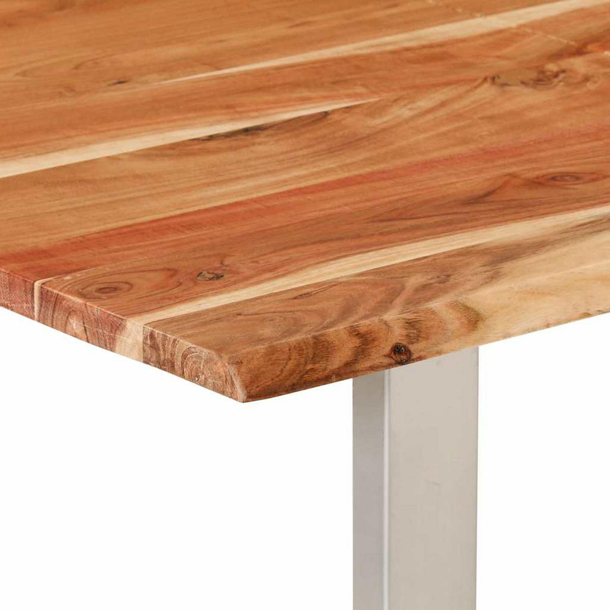 ESSTISCH 154/80/76 Cm Massivholz Akazie - Braun, Holz (154/80/76cm) - vidaXL