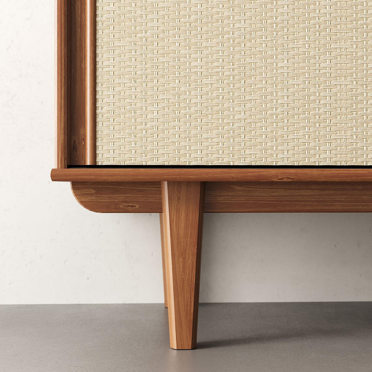 LOWBOARD SIMONA - Kastanienfarben, Holz (175/52/41cm) - IDIMEX