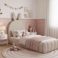 KINDERBETT Belly Bouclé Beige ca. 90 / 200 cm - Beige, Holzwerkstoff - Bessagi Kids