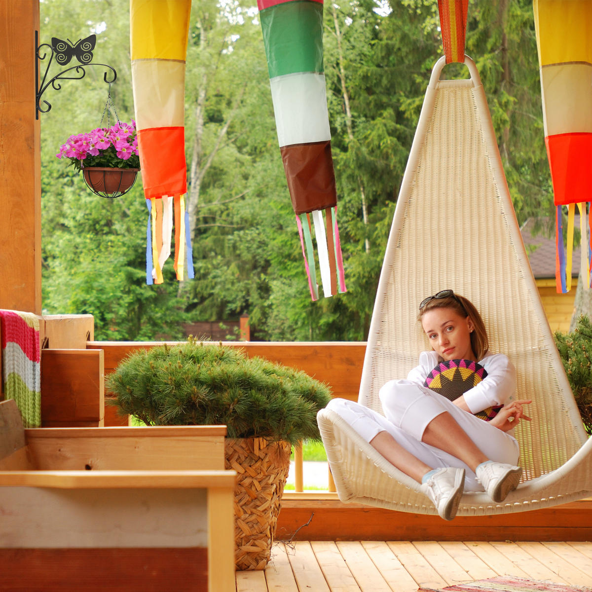 BLUMENHAKEN - Schwarz, Metall (27.5/30/2cm) - Relaxdays