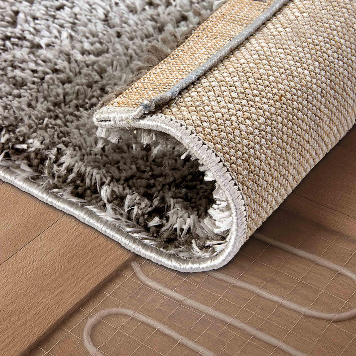 HOCHFLORTEPPICH PAULIE - Hellgrau, Textil (80/150cm) - Astra