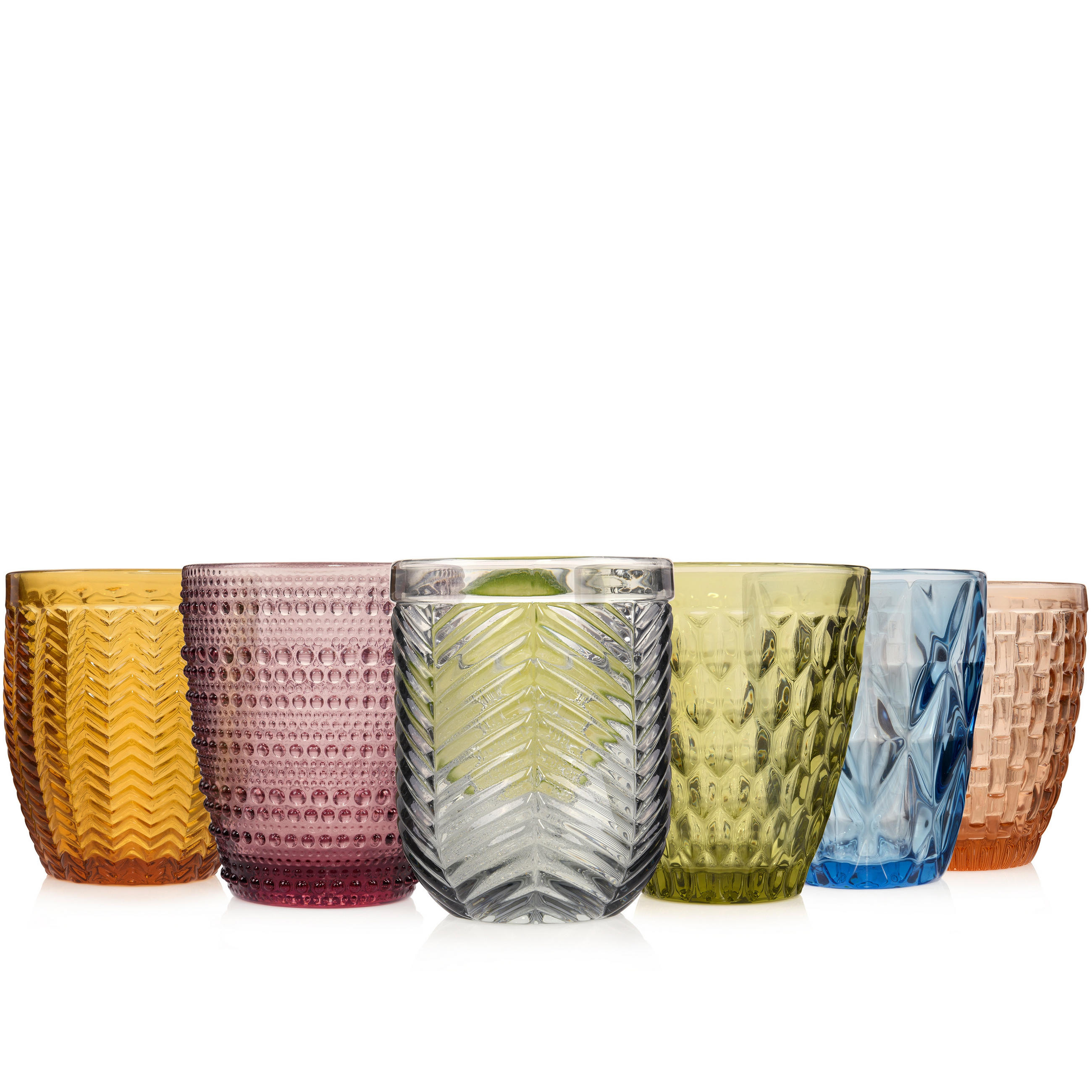 TRINKGLÄSER SET PORTO - 6 teilig - Multicolor, Glas - Sänger