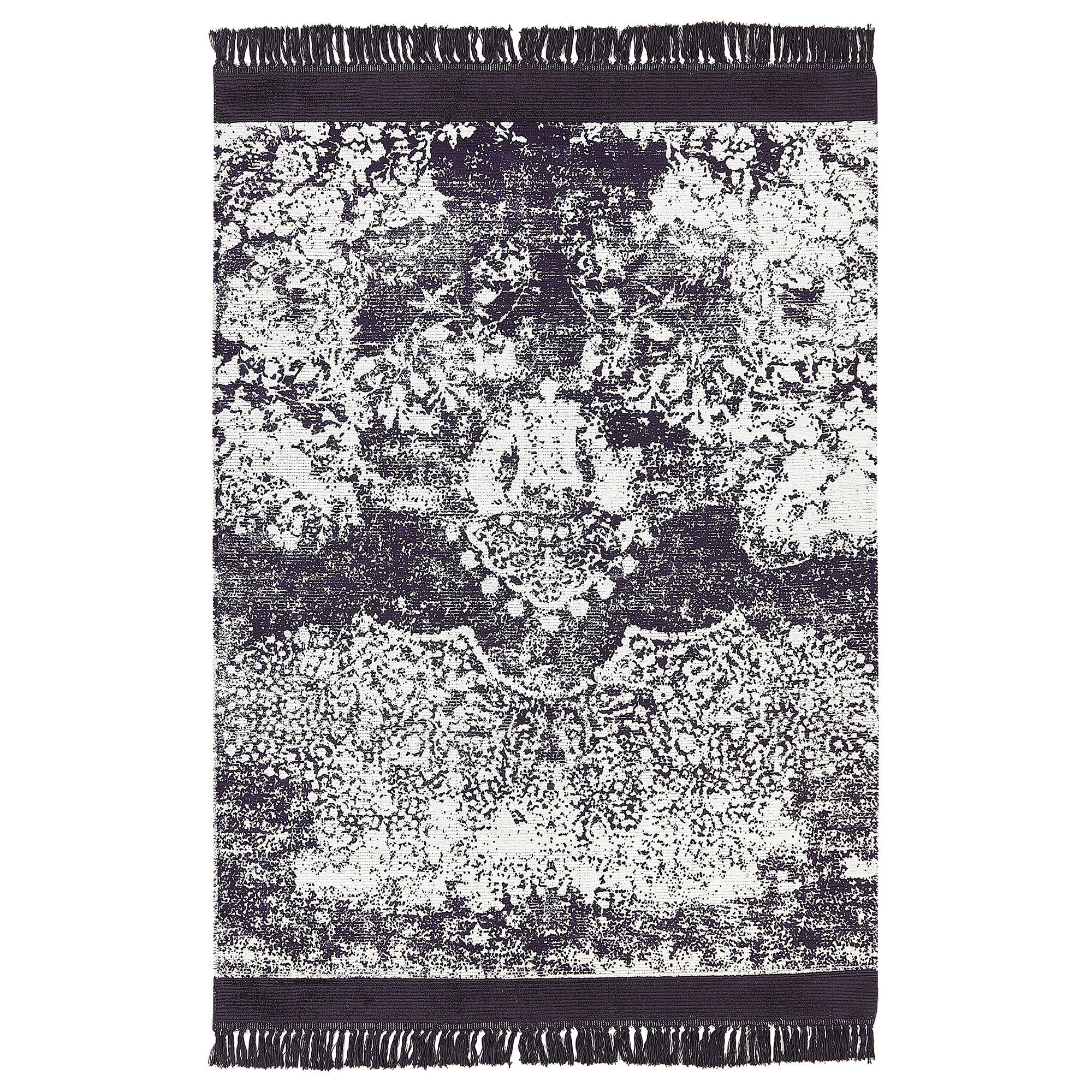 KURZFLOR-TEPPICH Akarsu 230/160 cm - Violett, Naturmaterialen (160/230cm) - Beliani