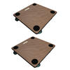 TRANSPORTROLLER 2er-Set mit 4 Rollen 11,5x50x50 cm Traglast 150kg Sperrholzplatte Braun - Braun, Holzwerkstoff (50/50/11.5cm) - PROREGAL
