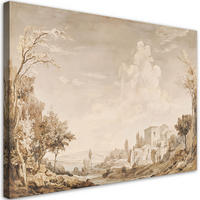 WANDBILD landschaft in sepia - Beige, Textil (60/40cm) - Feeby