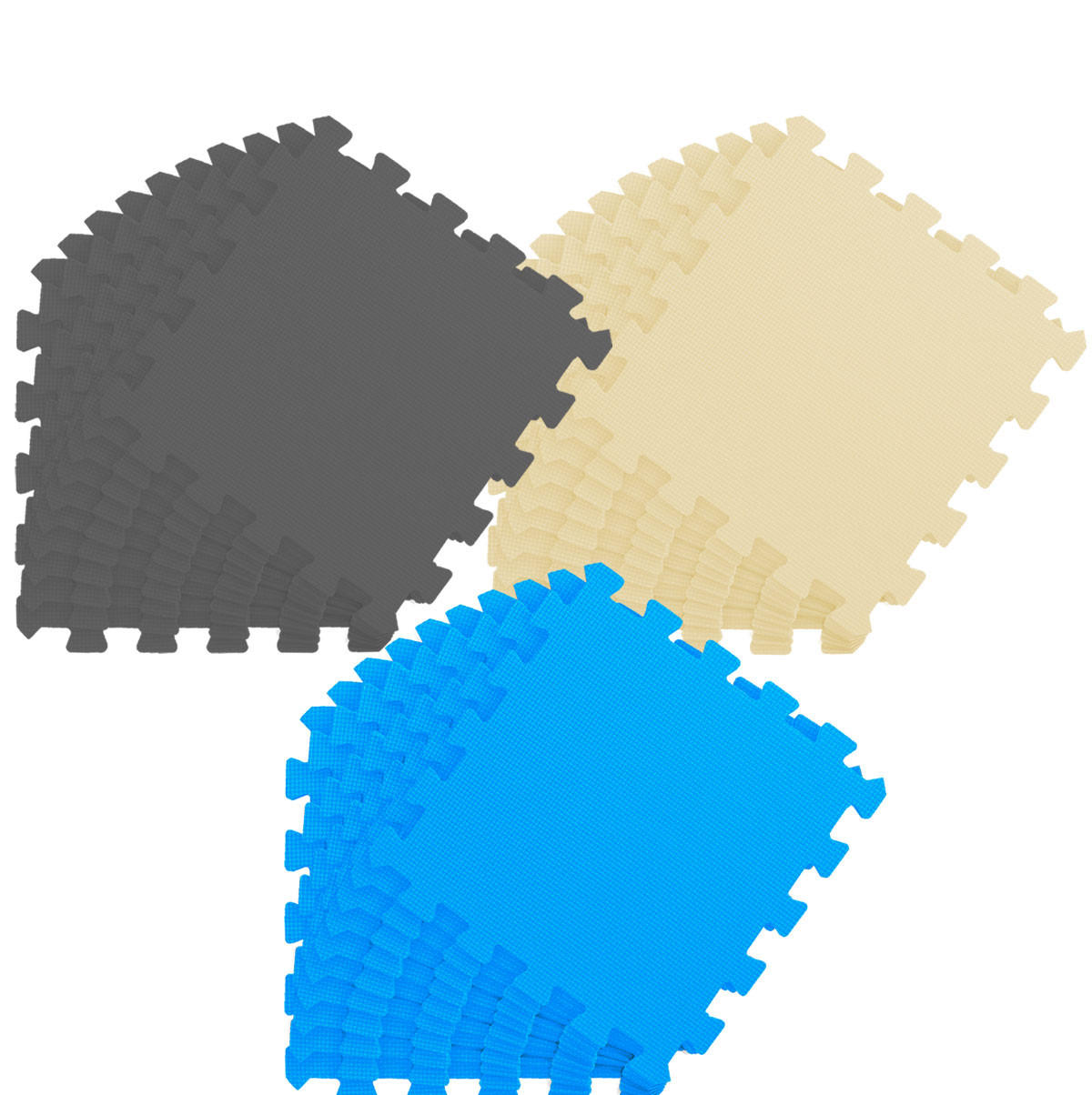 SPIELMATTE ab Null - 270/90 cm Puzzlematte Grau - Multicolor, Kunststoff (30/30cm) - Littletom