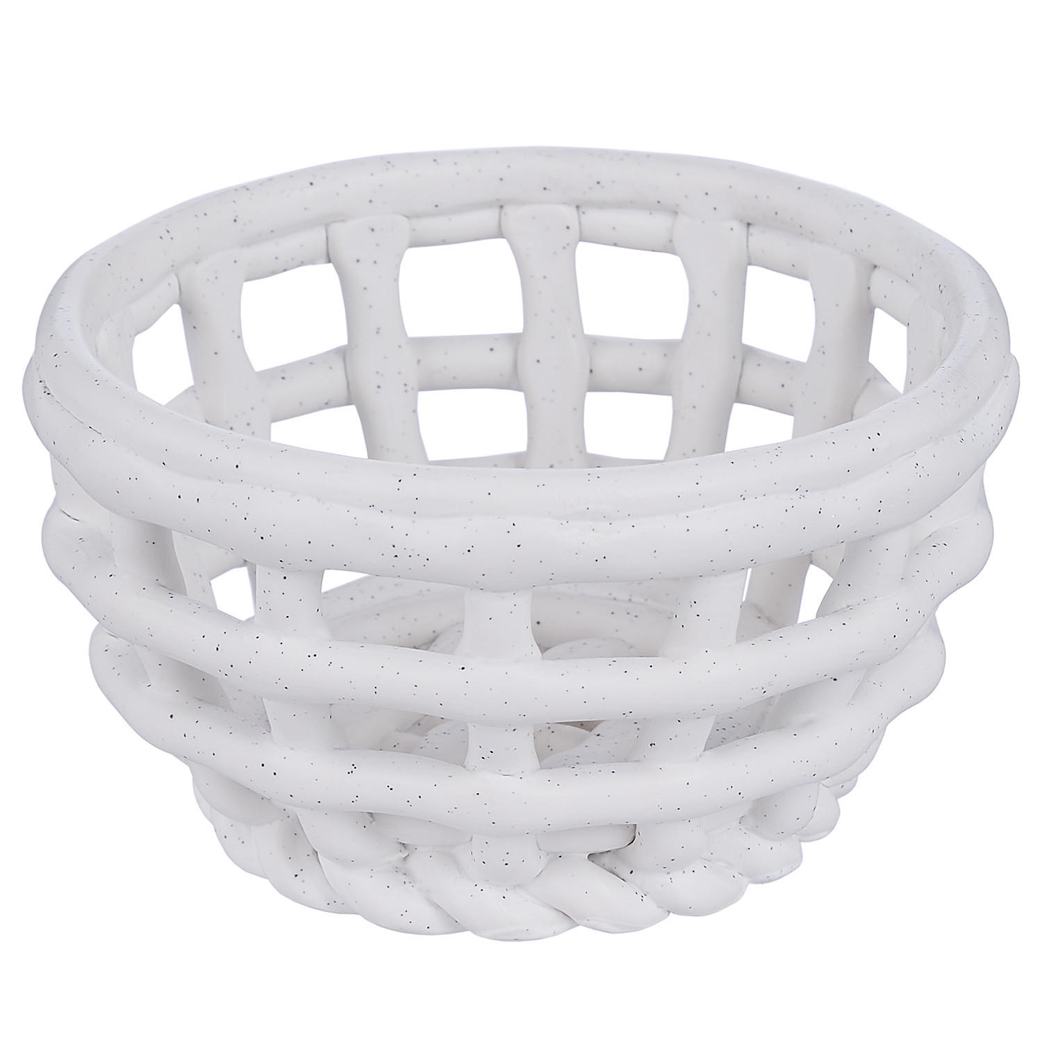 MINI-KÖRBCHEN Craft - Weiß, Keramik (12/12/7cm) - Butlers