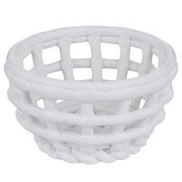 MINI-KÖRBCHEN Craft - Weiß, Keramik (12/12/7cm) - Butlers