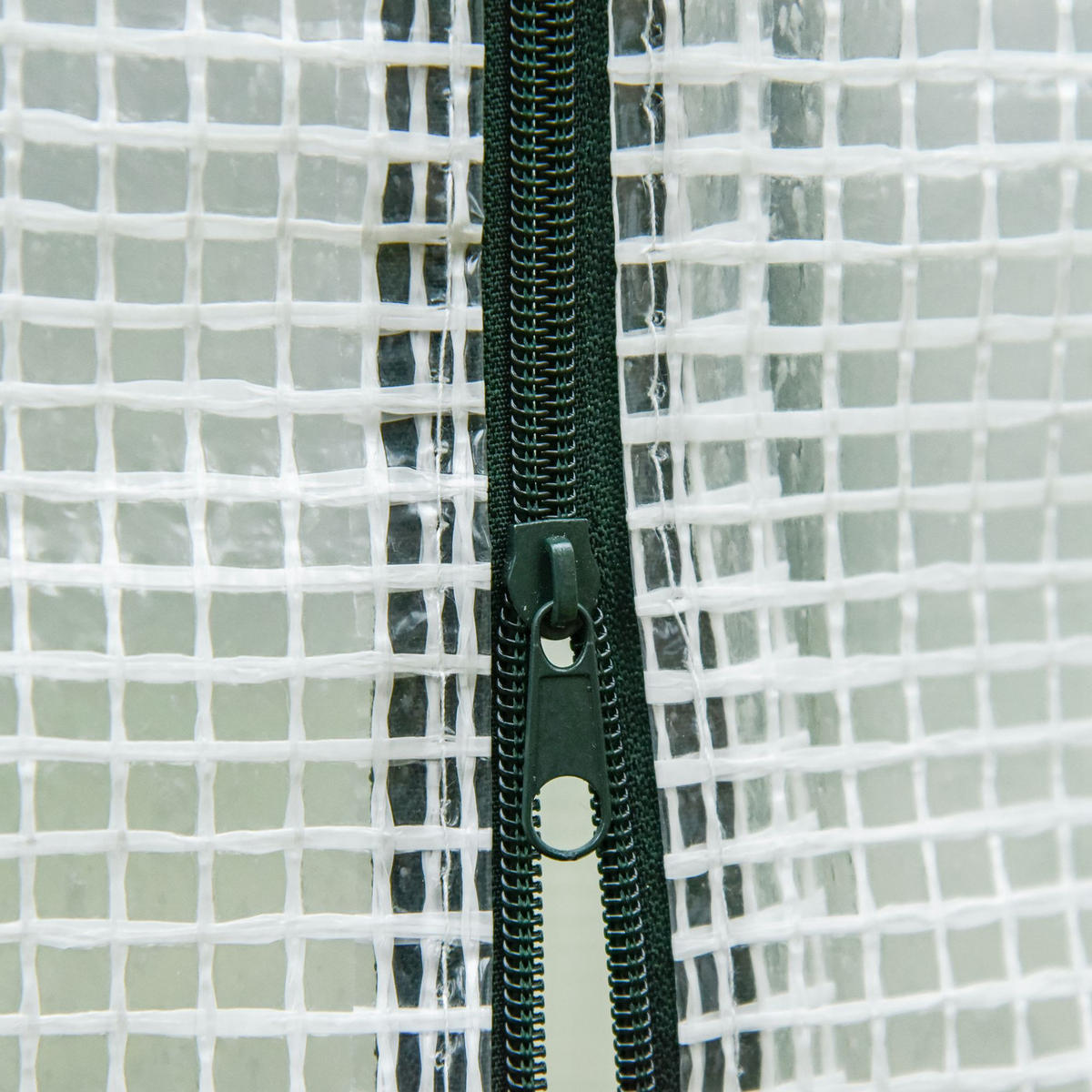 FOLIENGEWÄCHSHAUS, mit Rolltür, mit Seitenfenster, für Garten, aus Stahl, PE, Weiß - Weiß, Kunststoff/Metall (76/168/200cm) - Outsunny