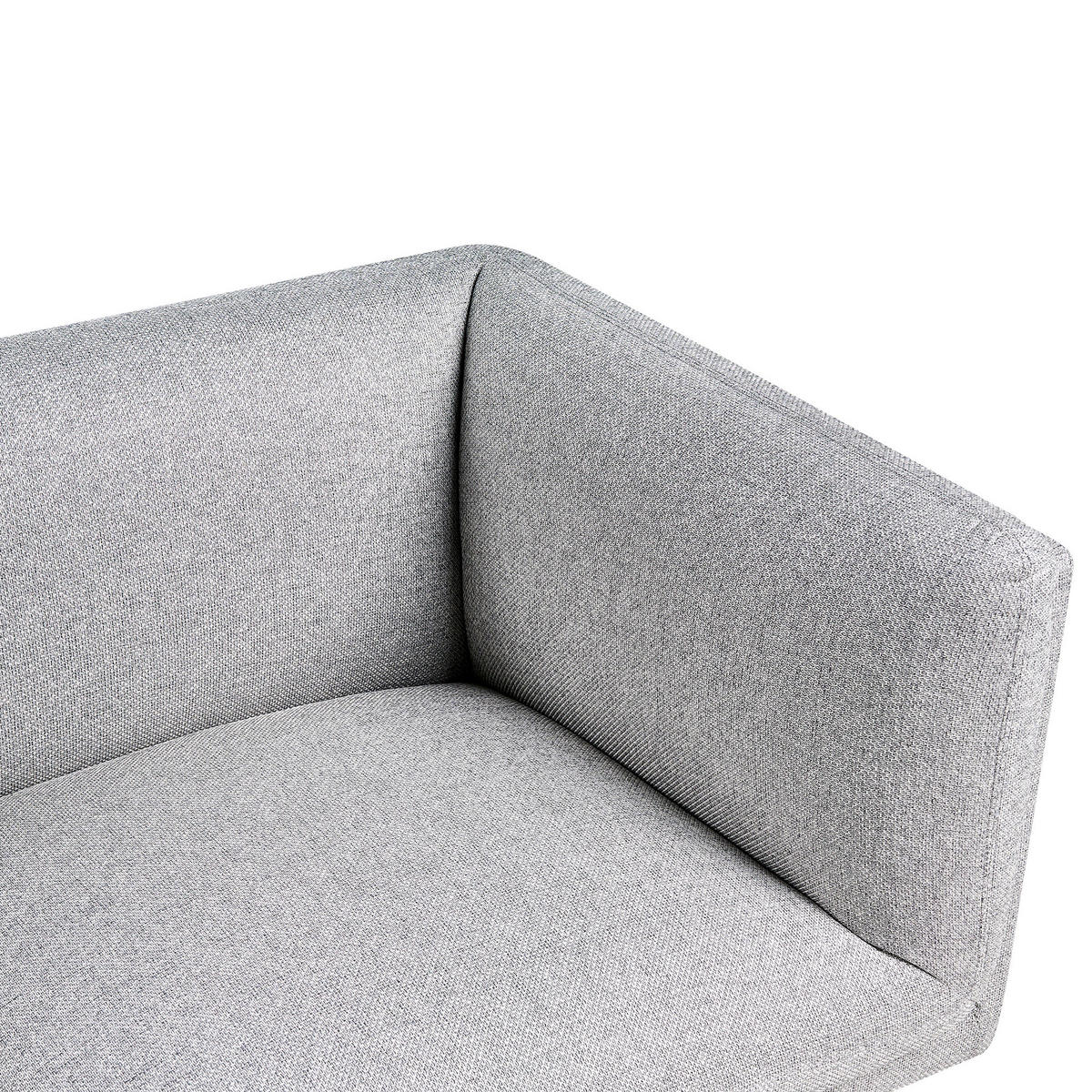 POHOVKA 3-místná Látka Světle šedá Vorgod - světle šedá, textil (221/76/84cm) - Beliani