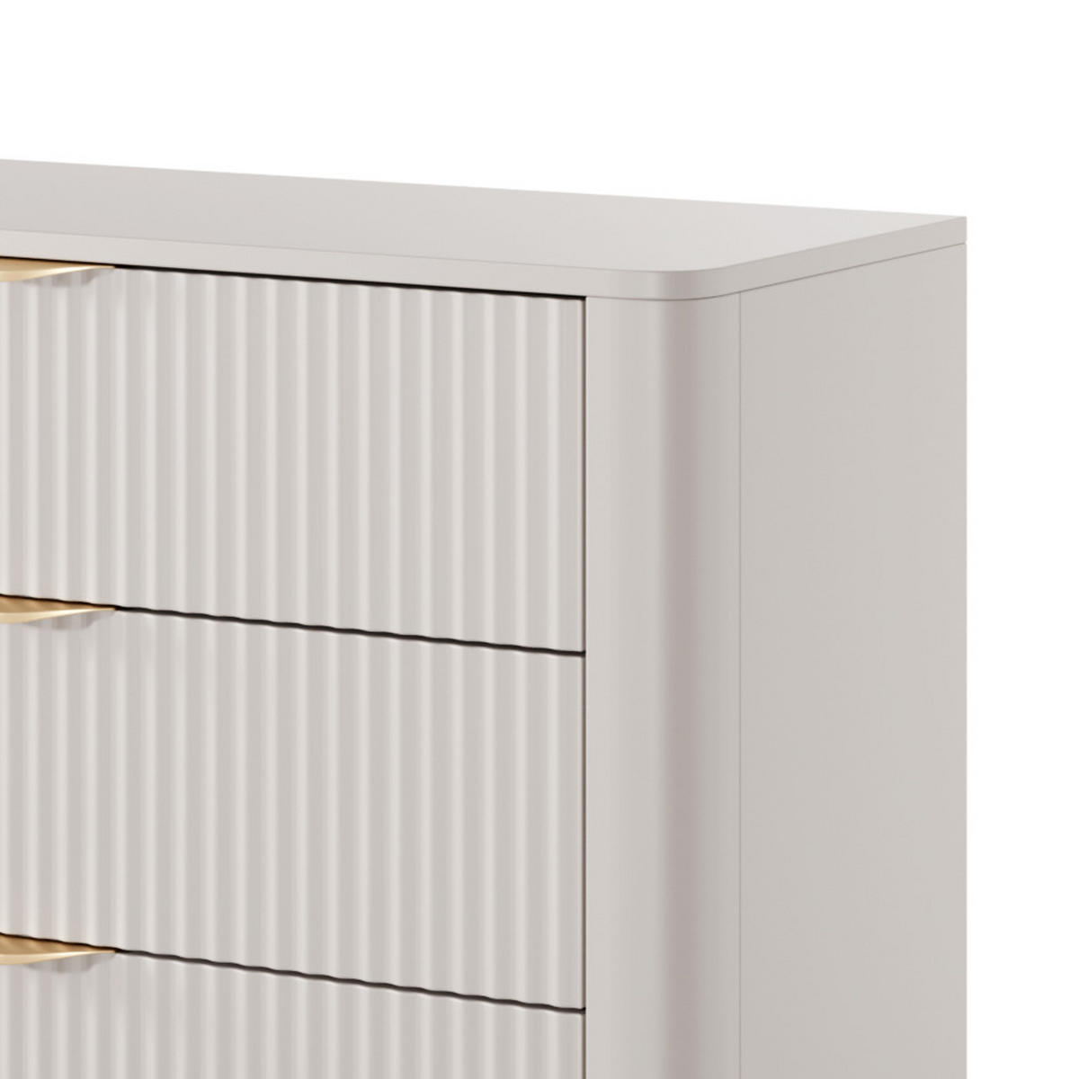 SCHUBLADENKOMMODE Lante beige 163 / 38 / 81cm - Beige, Holz/Holzwerkstoff (163/81/38cm) - Feldmann-Wohnen