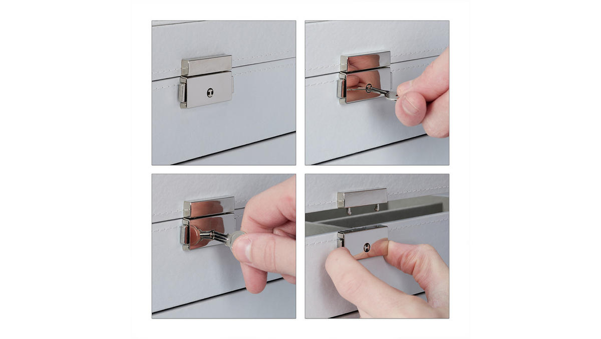 BRILLENBOX - Multicolor, Glas/Holzwerkstoff (33.5/15.5/19.5cm) - Relaxdays