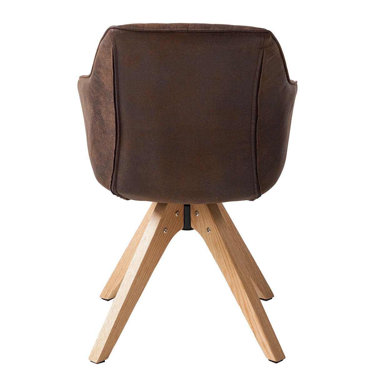 ARMLEHNENSTUHL - Drehbar - Braun, Textil (60/83/65cm) - home24
