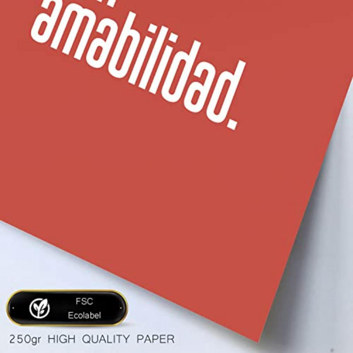 POSTER Set mit 4 Welt TypografieStil A4 Rahmenlos - Klar, Papier (29.7/3cm) - Nacnic