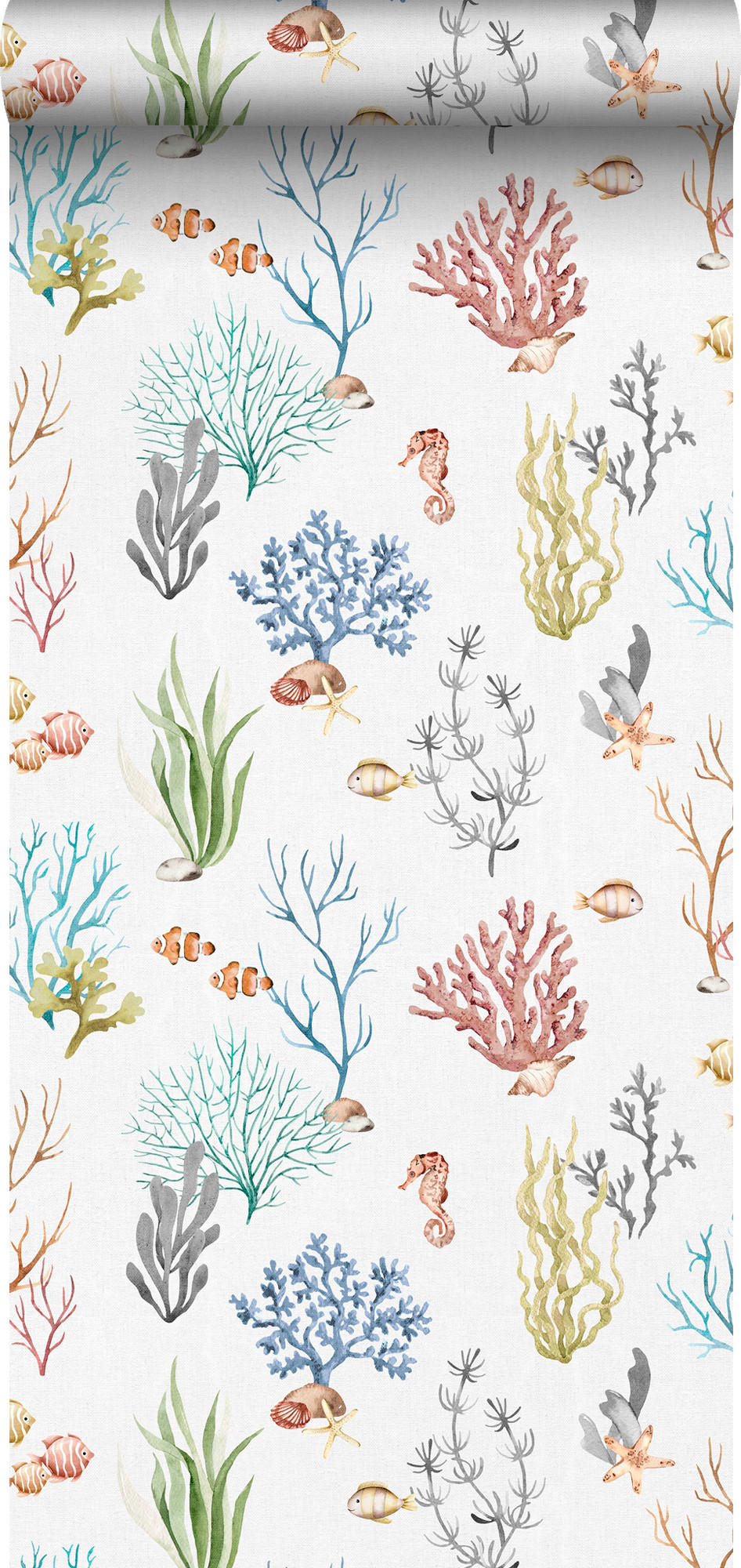 TAPETE Unterwasserwelt - Grau, Papier (53/0.1cm) - Sanders & Sanders