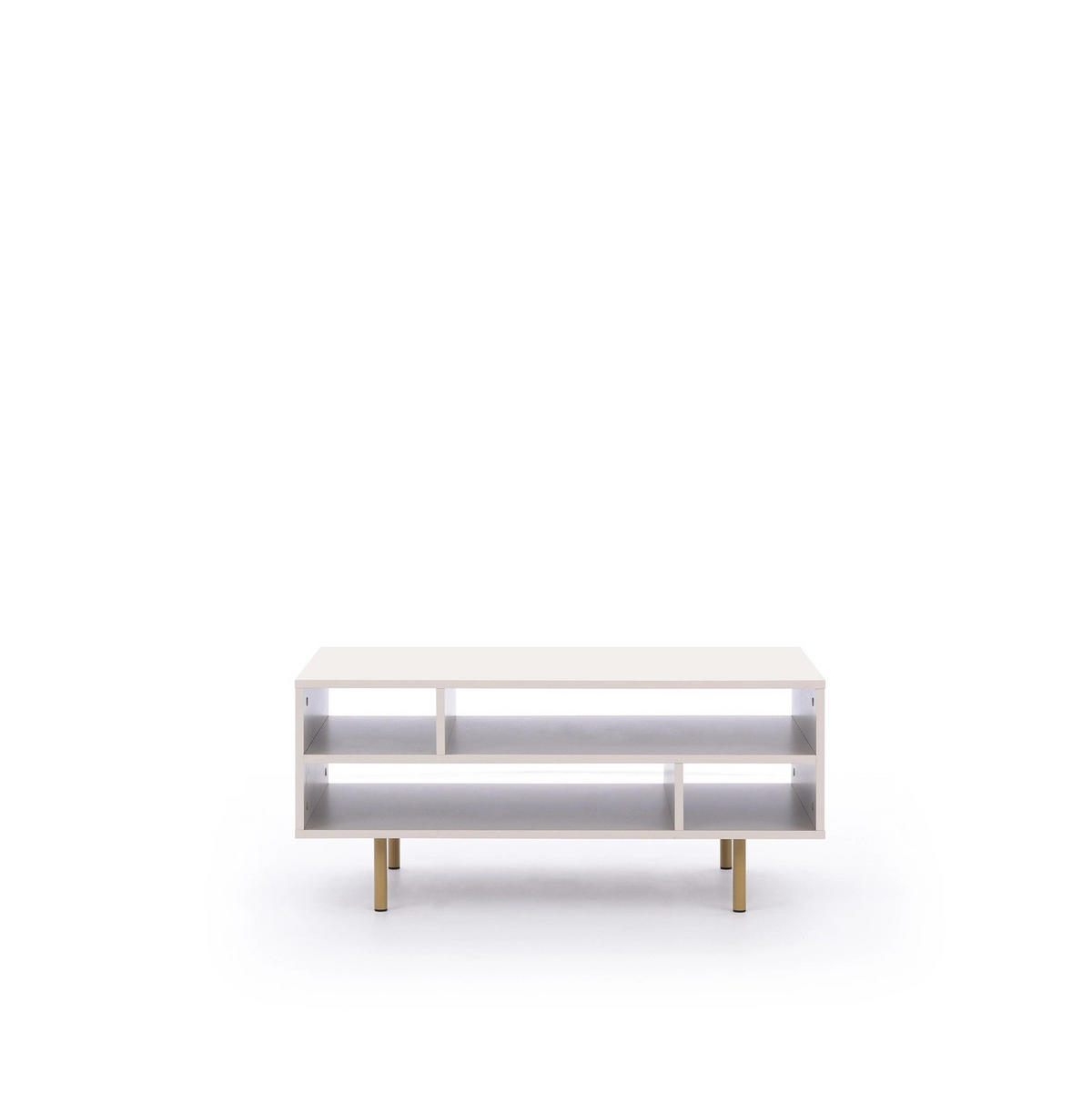 COUCHTISCH Nubia 100 x 60 Kaschmir - Kaschmir/Goldfarben, Holzwerkstoff/Metall (60/100/45cm) - Ravio