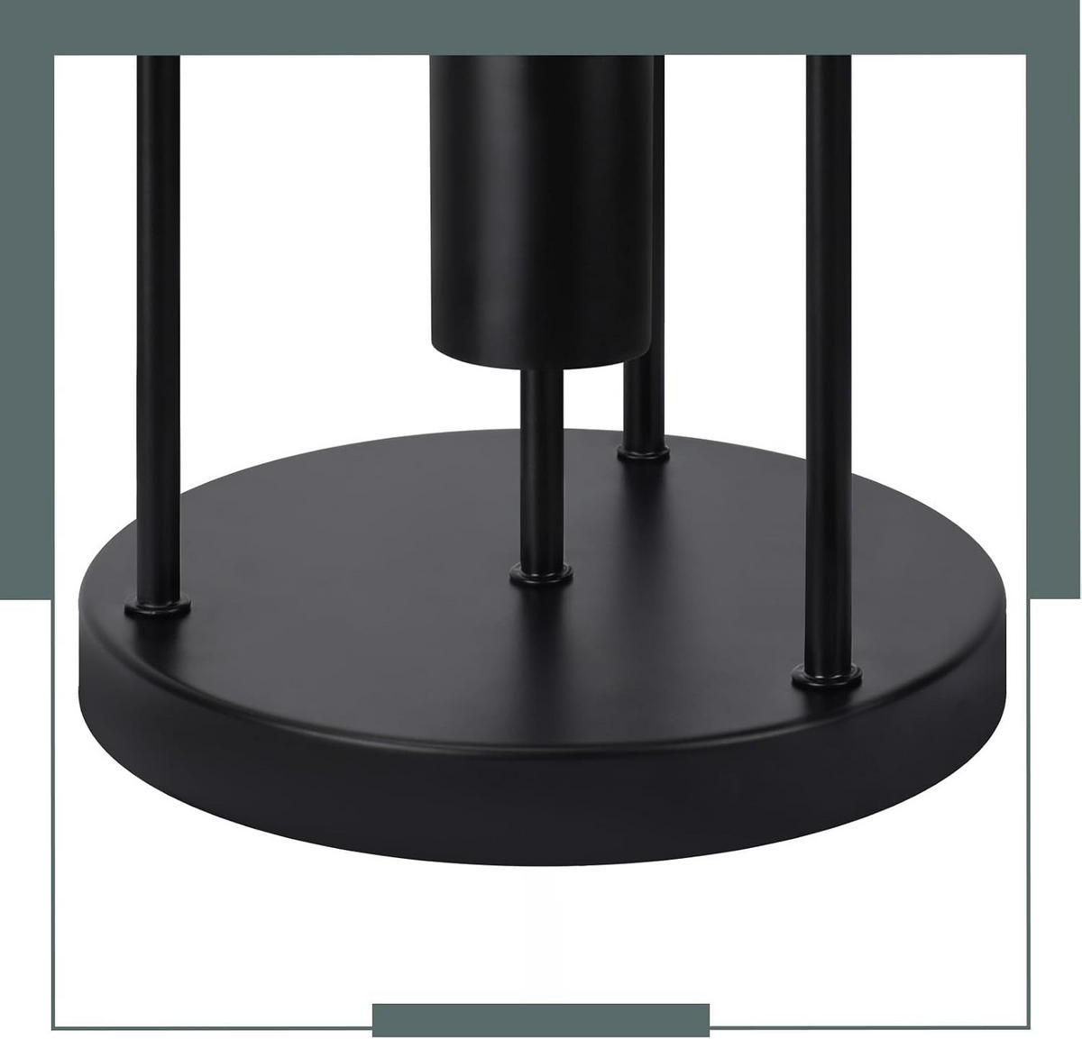 DECKENLEUCHTE Mosswood 20/20/34 cm - Schwarz, Metall (20/20/34cm) - ZMH