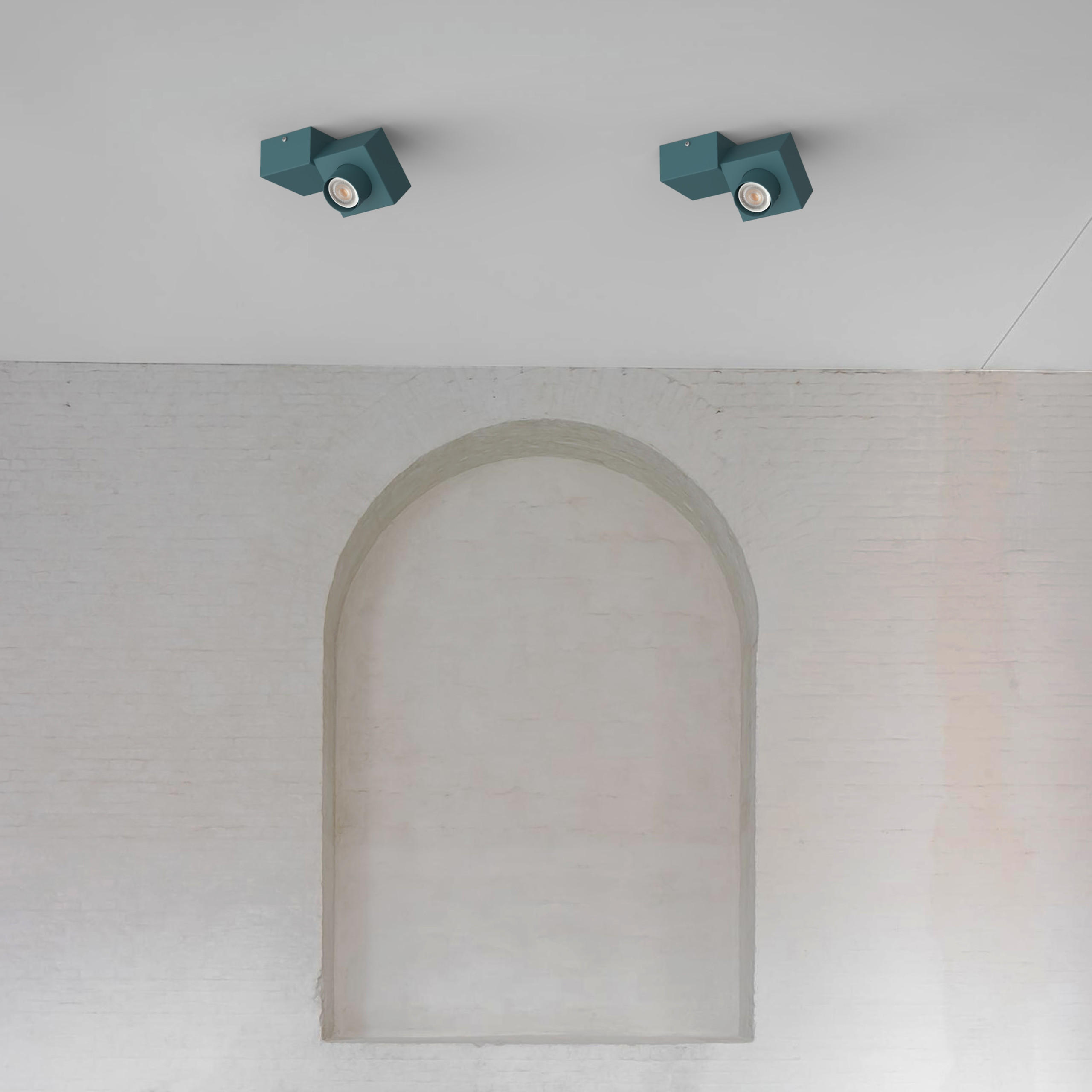 DECKENLEUCHTE - Blau, Metall (14/20/10cm) - Lumicom