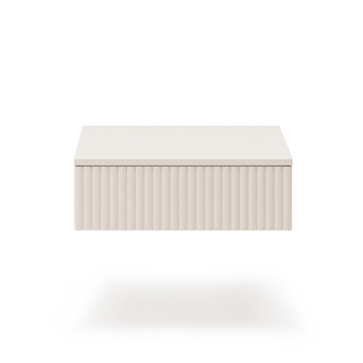 NACHTTISCH Soft mit 1 Schublade, ohne Beinen, Kaschmir - Kaschmir, Holzwerkstoff (50/17/38cm) - Beautysofa
