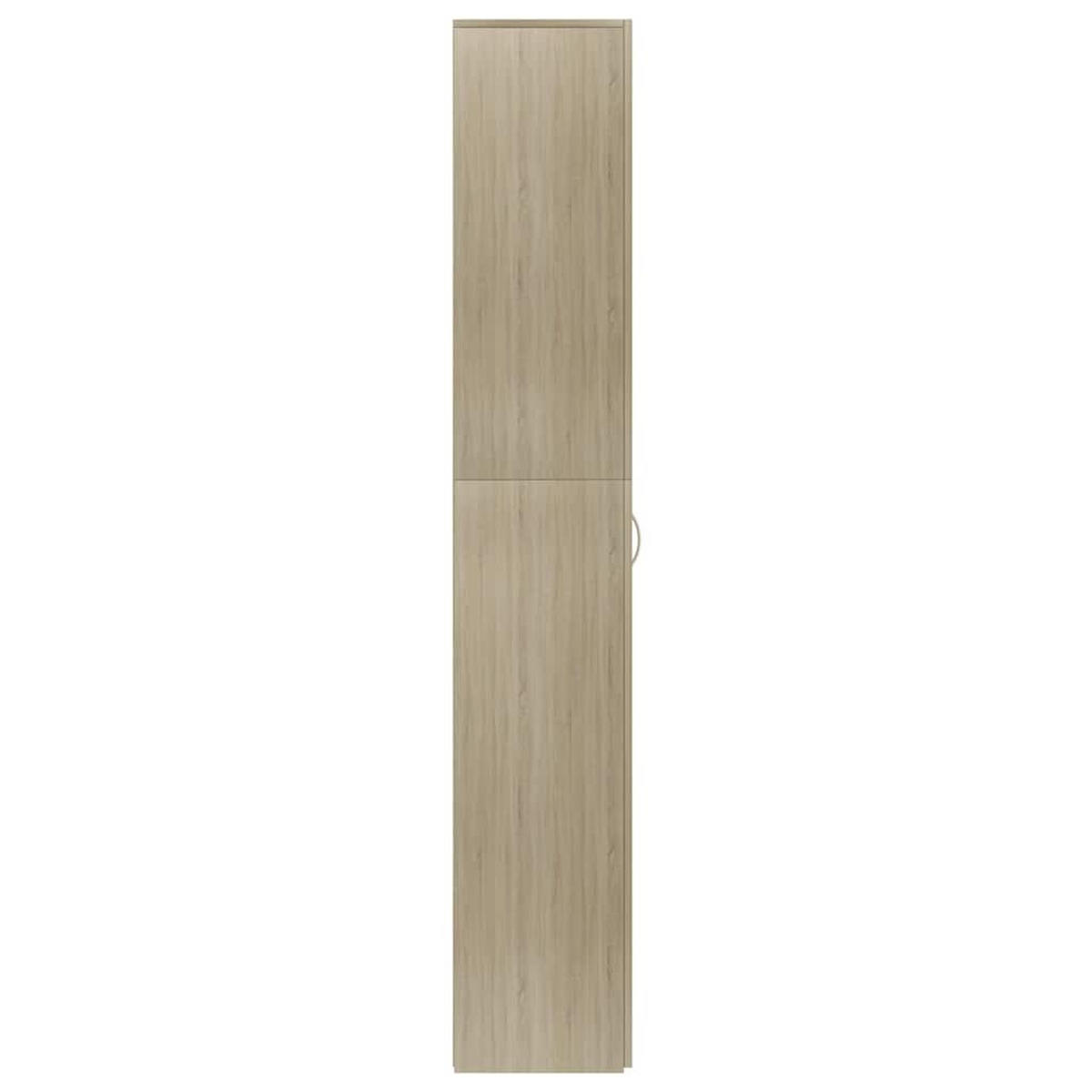 BÜROSCHRANK SONOMA-EICHE 60X32X190 CM HOLZWERKSTOFF - Sonoma Eiche, Holz (32/190/60cm) - vidaXL