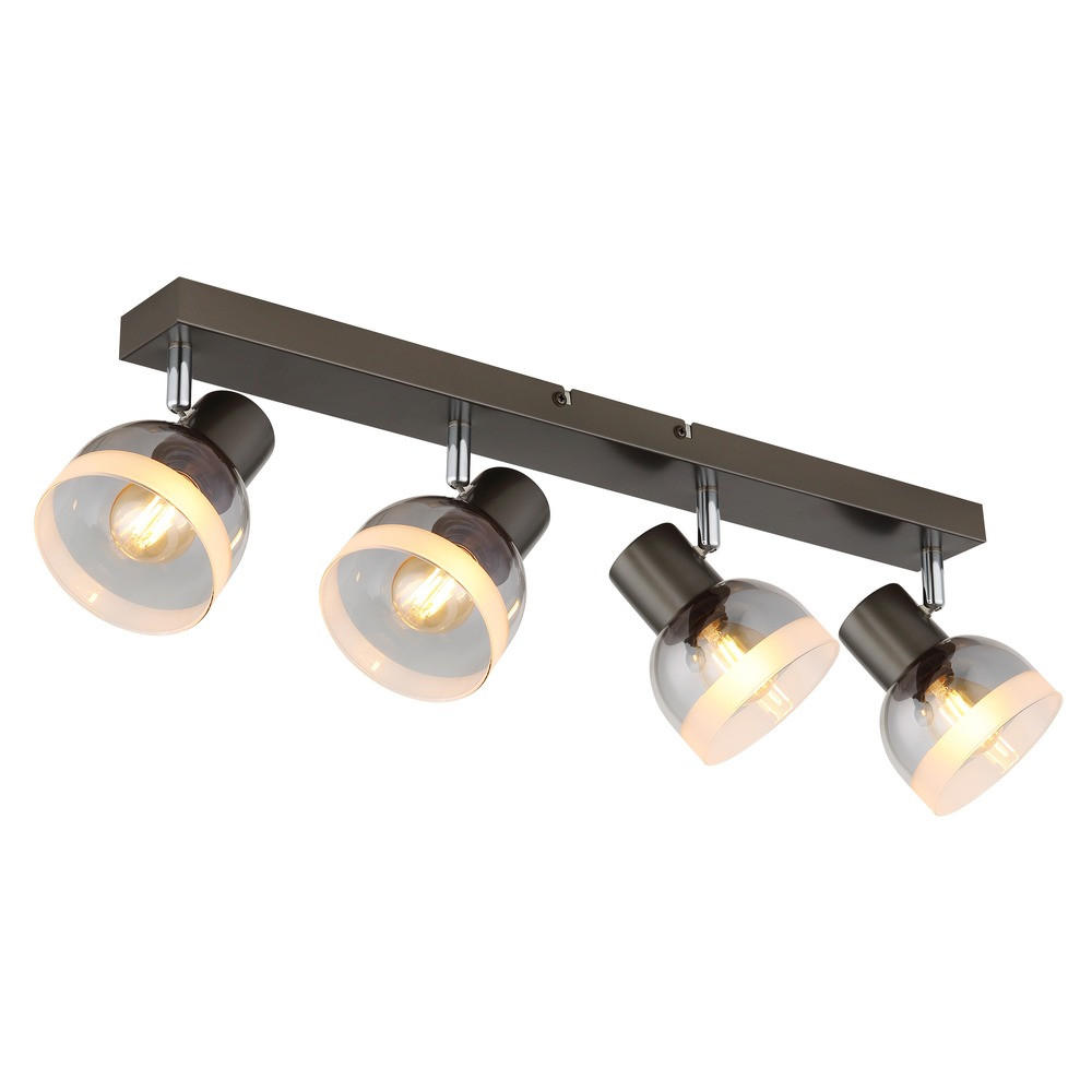 Globo Lighting Deckenleuchte Schwarz 10x14x56 cm